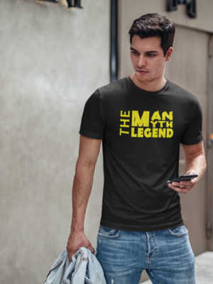 The Man Myth Legend Crew Neck Half Sleeve T-shirt